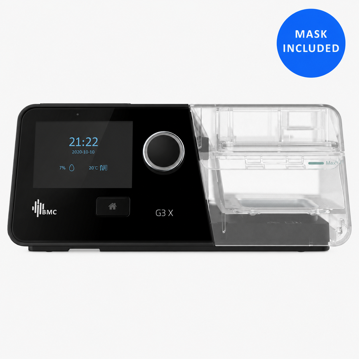 BMC Luna G3 X Automatic Pressure CPAP Machine and Mask Package