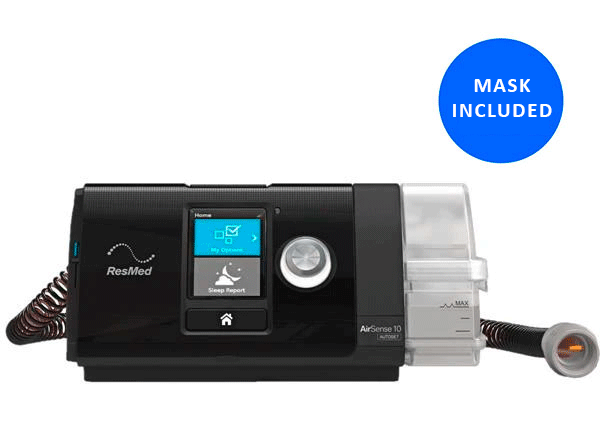 ResMed AirSense 10 AutoSet CPAP 4G Machine and Mask Package